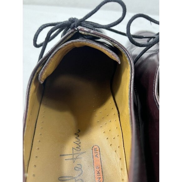 Cole Haan Men's NikeAir Split-Toe Derby Mahogany Leather Dress Shoes Size 11 M - Picture 11 of 15